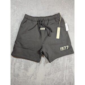 Fear Of God Essentials 1977 Mens Shorts Size Large Off Black Iron Relaxed Fit